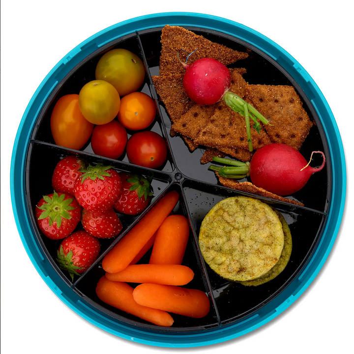 Kids BentoDISC™ Snacktrommel Giraffe Blue – Carl Oscar