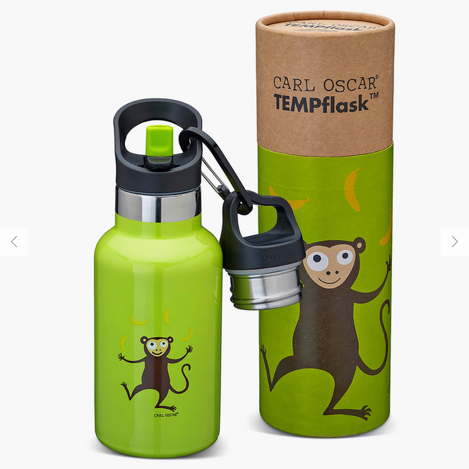 Kids Thermosfles TEMPflask™ Monkey Green 0,35 L – Carl Oscar