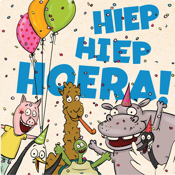 Betje Wenskaart Hiep hiep hoera – Zintenz Organic Cards