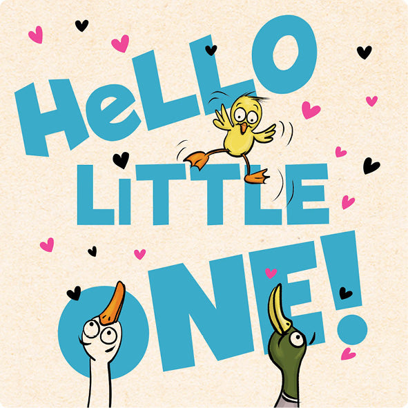 Betje Wenskaart Hello little one – Zintenz Organic Cards