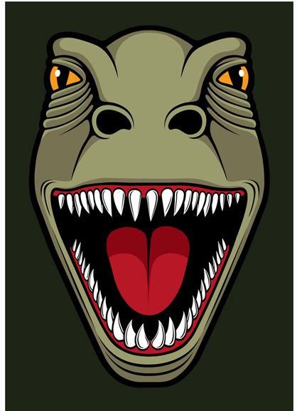 DYR Postcard Army T-REX - Danefae / DYR