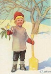 Kaart Julrosor / Kerstroos - Elsa Beskow – K. Hjelm Förlag