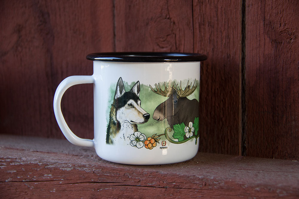 Mok Emaljmugg Laika - Eplaros