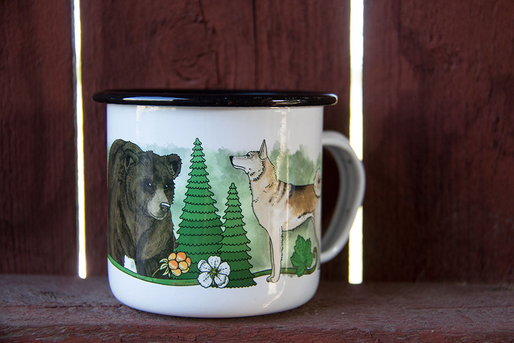 Mok Emaljmugg Laika - Eplaros