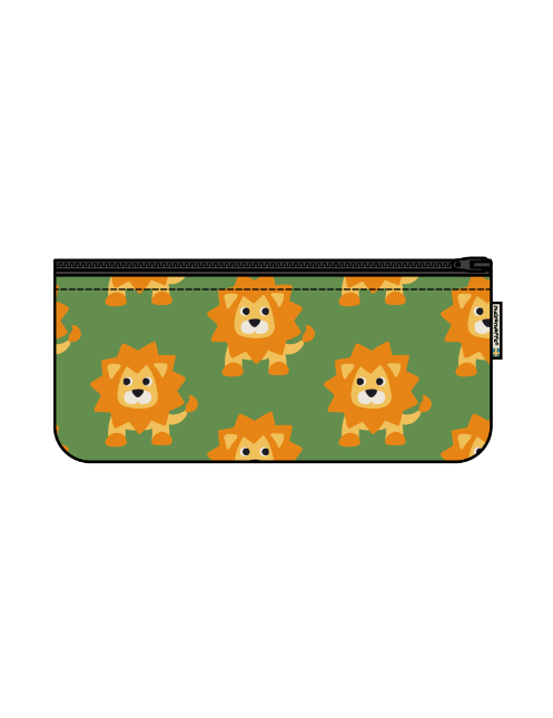 Etui / Pencil Purse Lion Upcycled - Maxomorra
