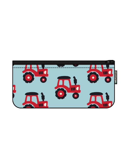 Etui / Pencil Purse Tractor Upcycled - Maxomorra