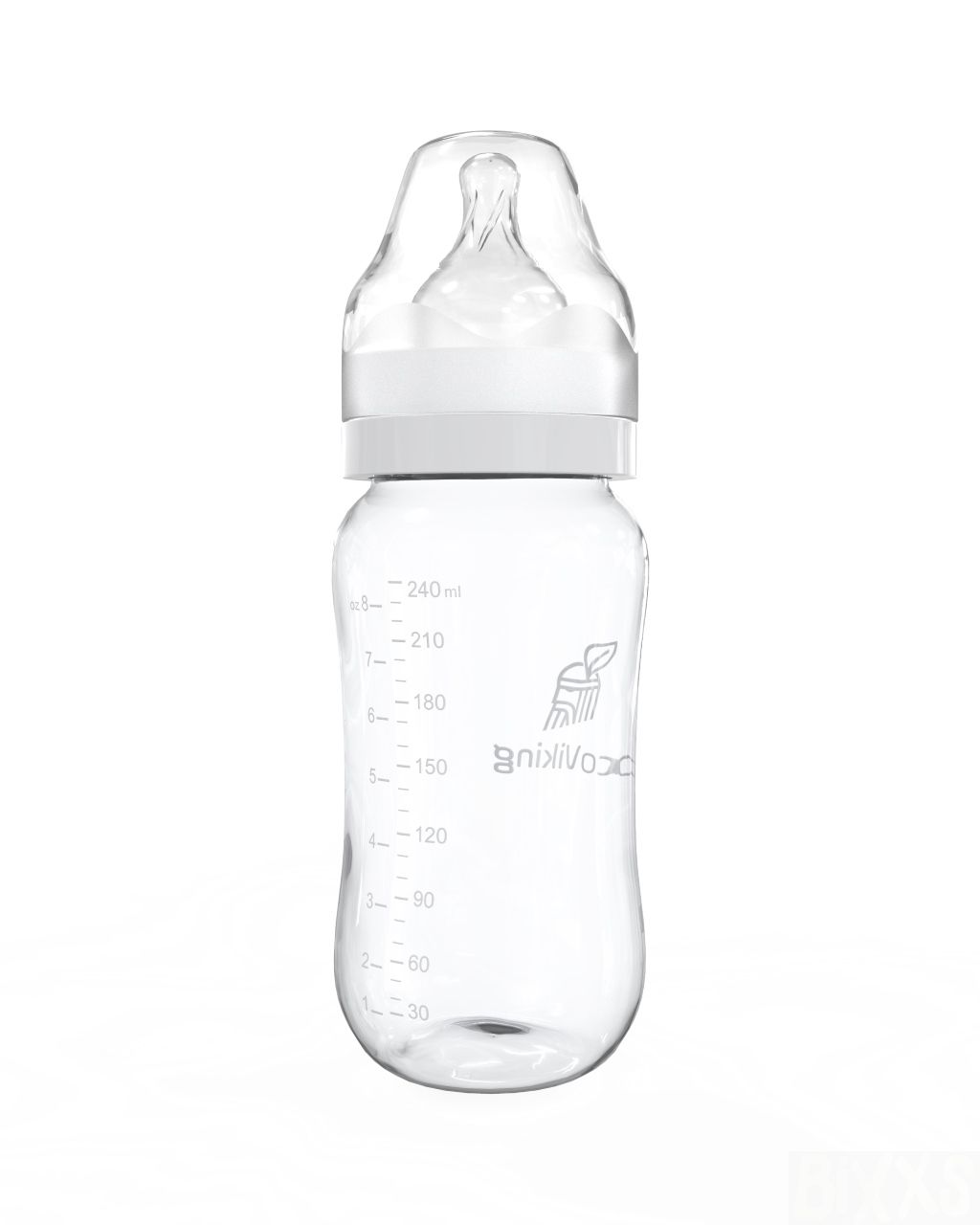Glazen babyfles neutraal 240 ml - EcoViking