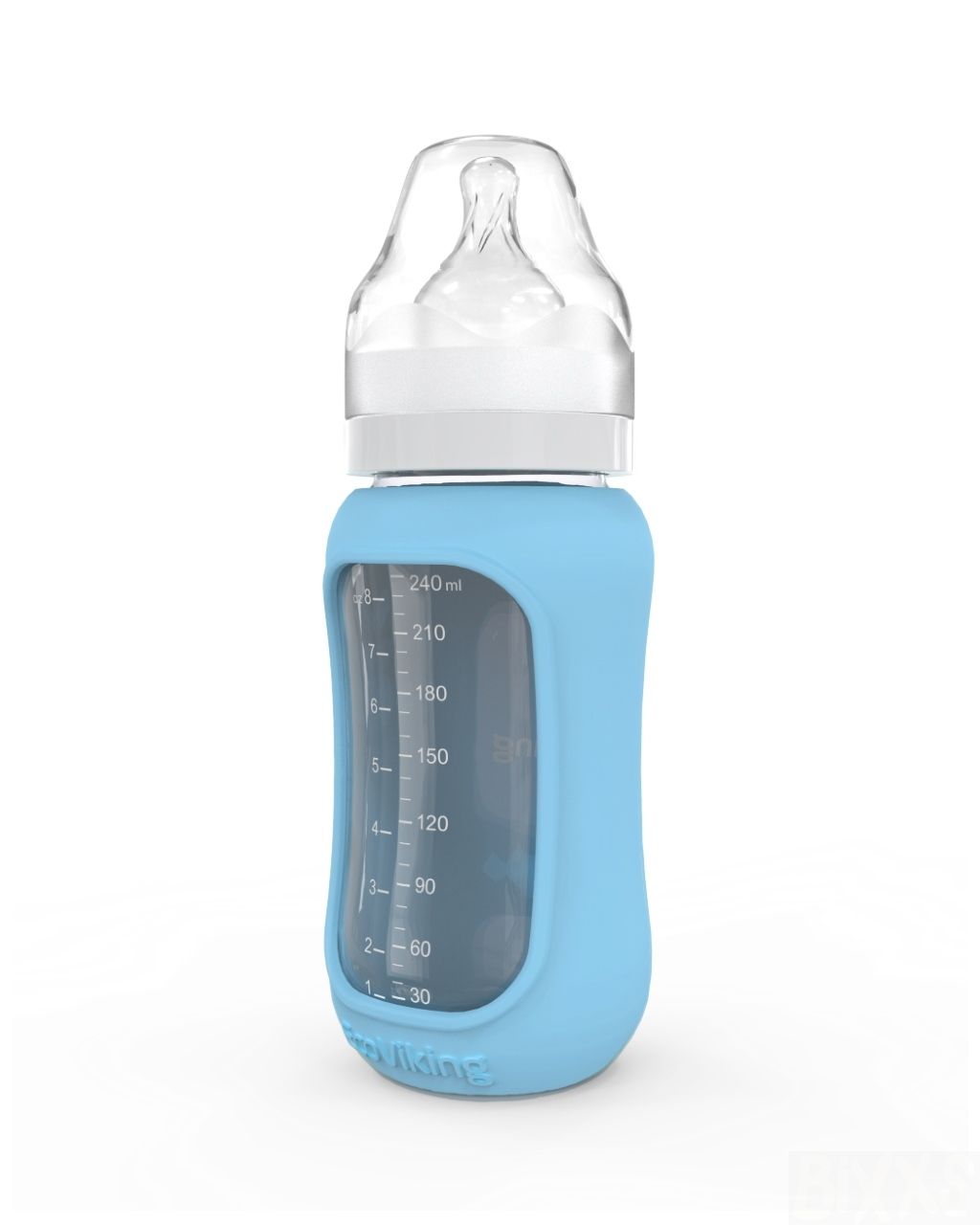 Glazen babyfles arctic blue 240 ml - EcoViking
