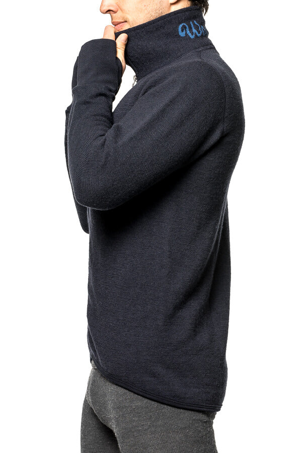 Vest / Full Zip Unisex Jacket 400 Black - Woolpower - Op bestelling