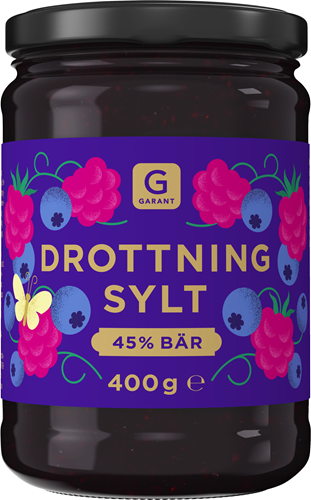 Drottningsylt (bosbessen & frambozen) 400gr – Garant