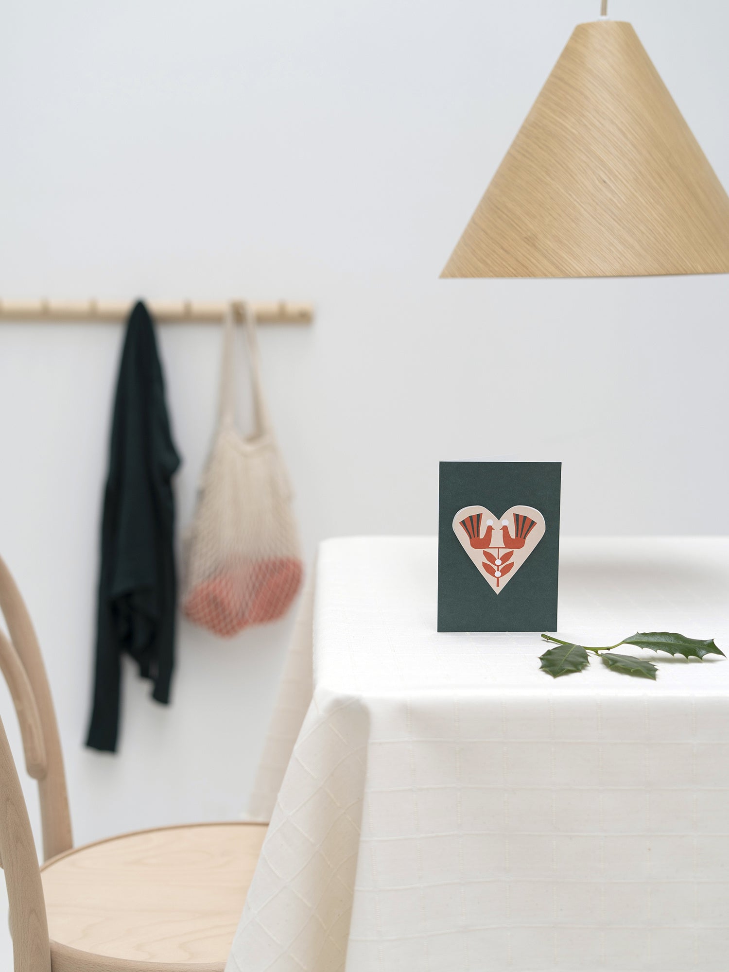 HEART card birds - dark green – Jurianne Matter