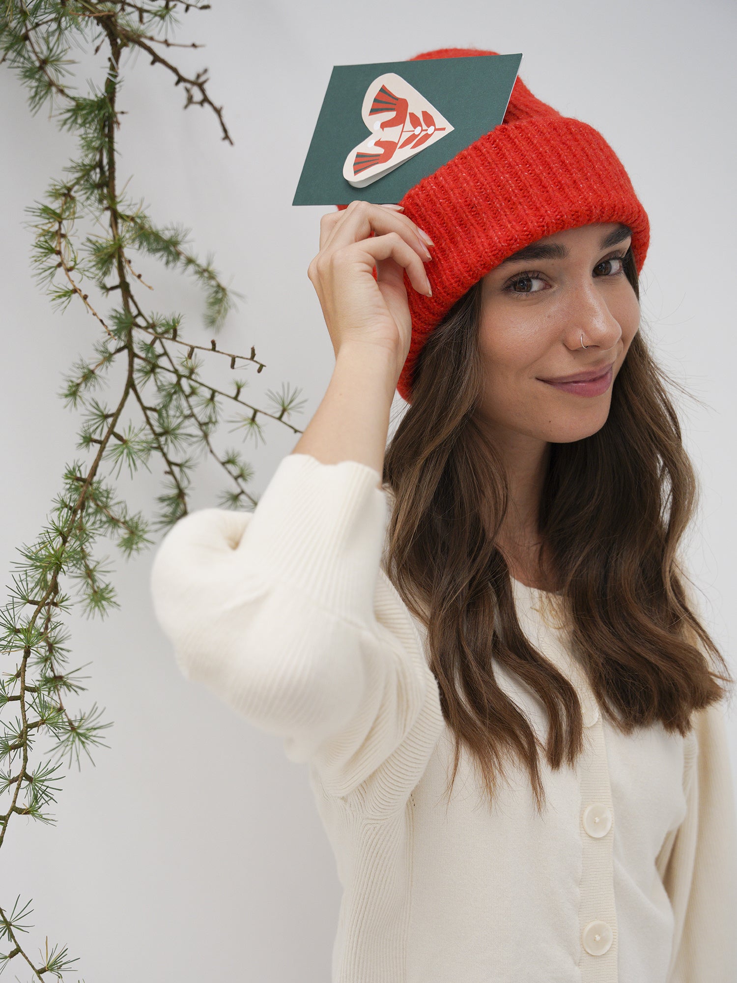 HEART card birds - dark green – Jurianne Matter