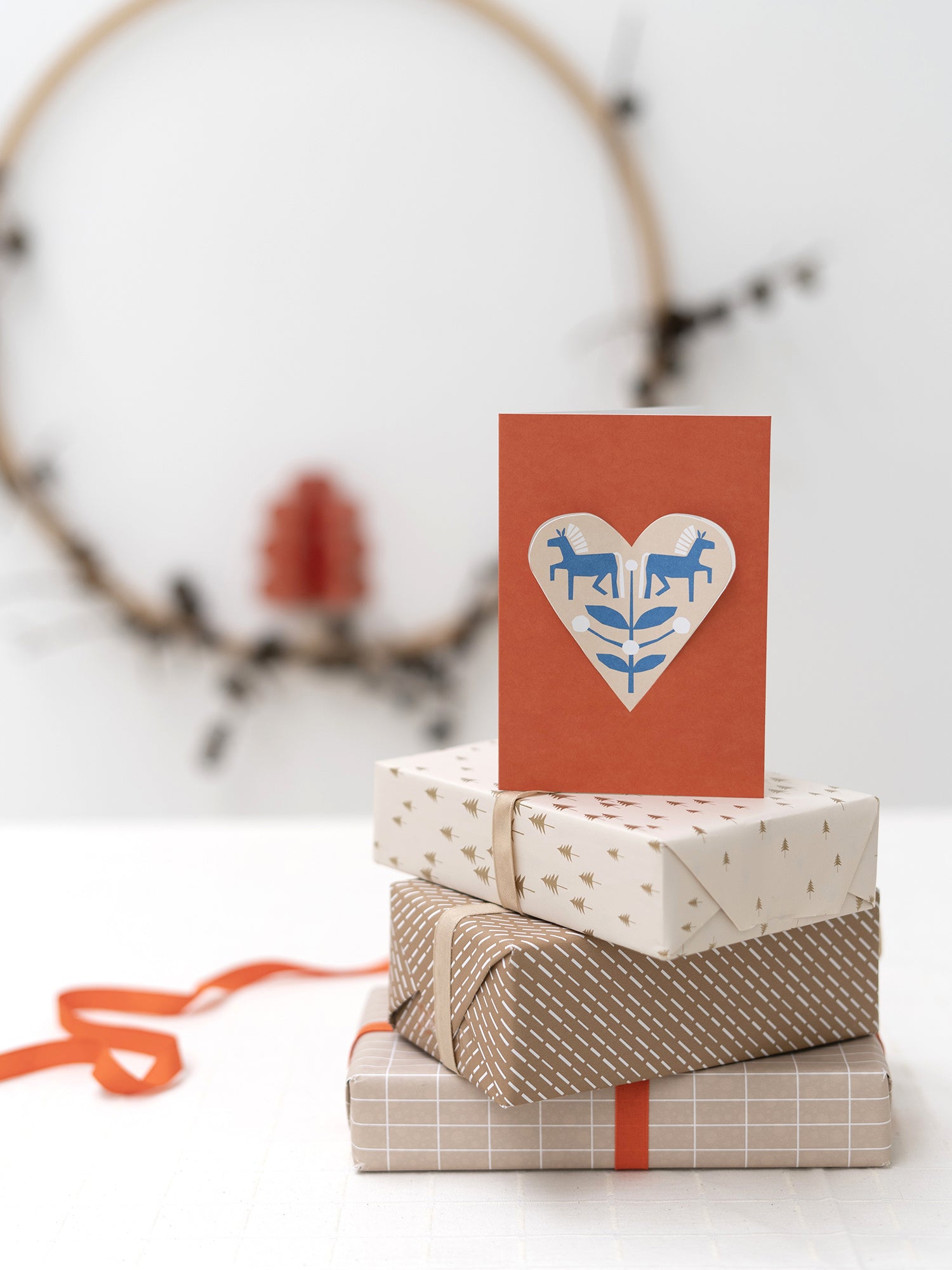 HEART card horses - red – Jurianne Matter