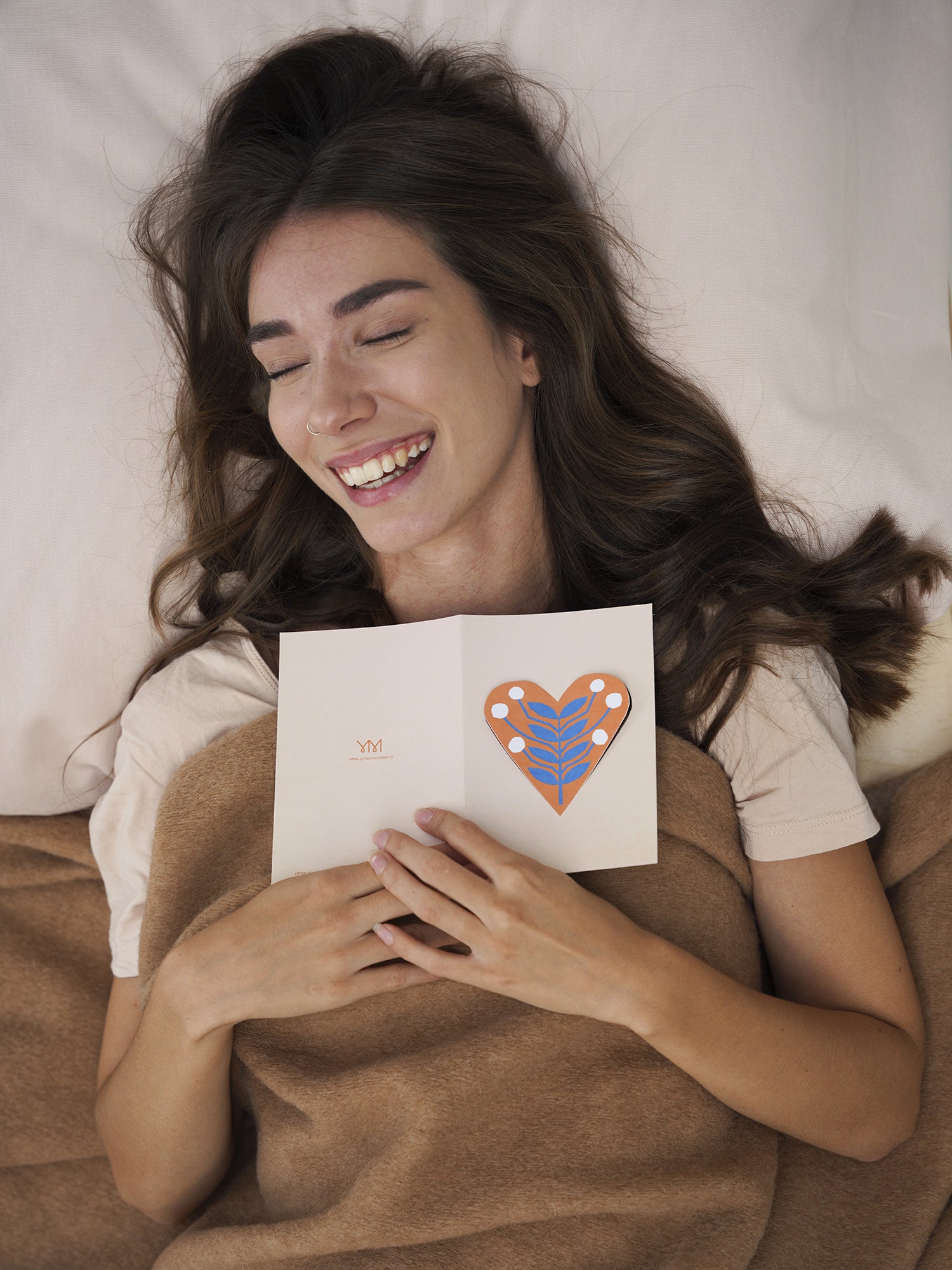 HEART card snowball – light pink – Jurianne Matter