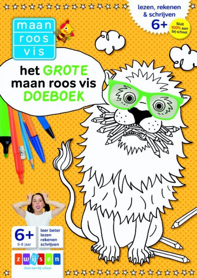 Het grote maan roos vis doeboek - Zwijssen