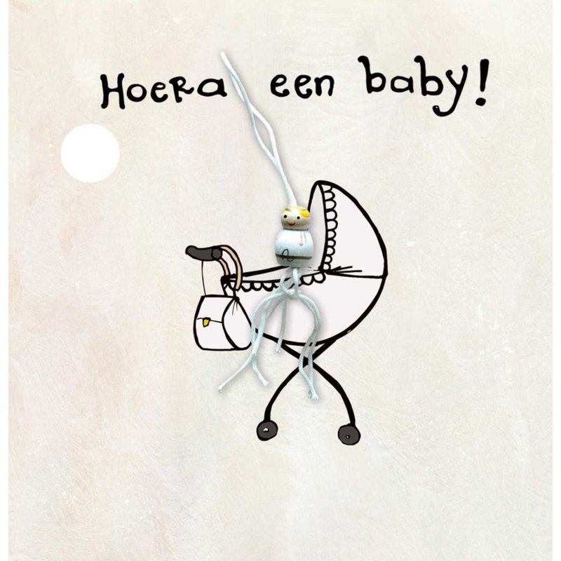 Geschenkkaartje "Hoera een baby" – Sidedish
