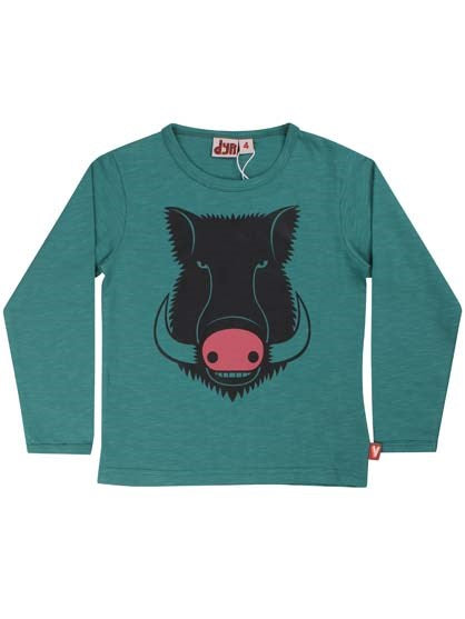 Longsleeve Roar T Grey Teal VILDSVIN - Danefae / Dyr
