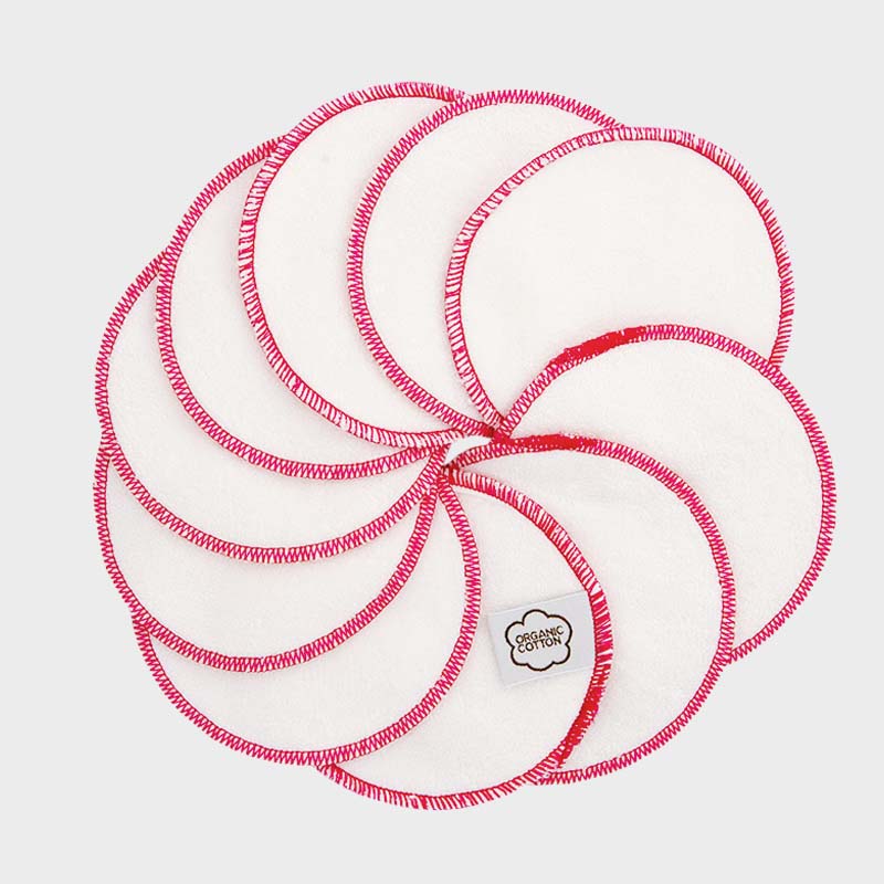 Wasbare make-up verwijderpads pink 10 st. – ImseVimse
