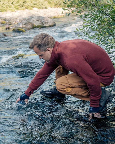 Vest / Full Zip Unisex Jacket 400 Rust Red - Woolpower - Op bestelling