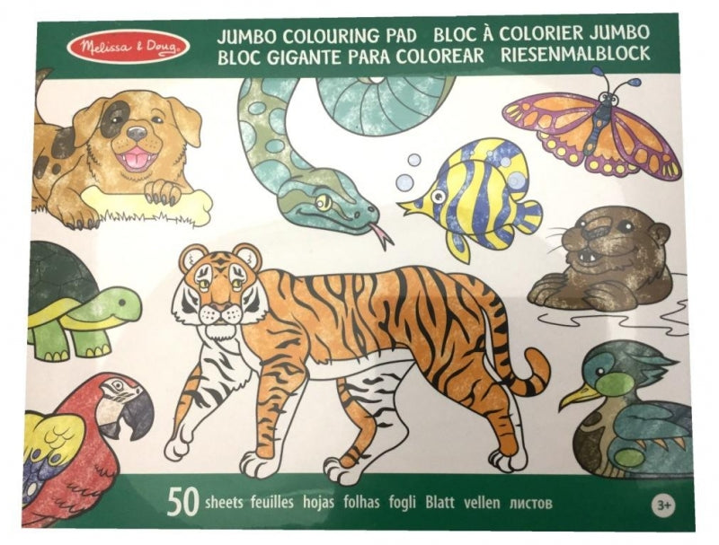 Jumbo Kleurblok Dieren - Melissa & Doug