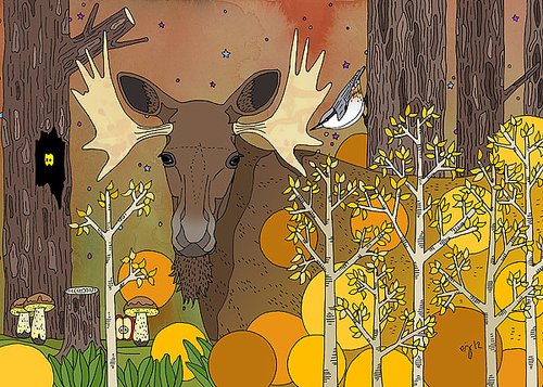 Kaart Älghöst / Elanden herfst - Eplaros