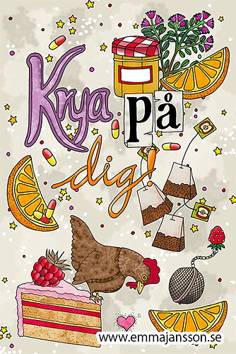 Kaart Krya på dig / Beterschap - Eplaros