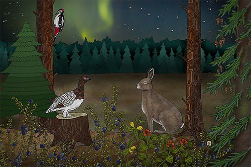 Kaart Norrskenet / Het Noordelicht - Eplaros