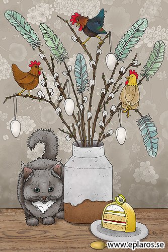 Kaart Påskkatten / De Paaskat - Eplaros