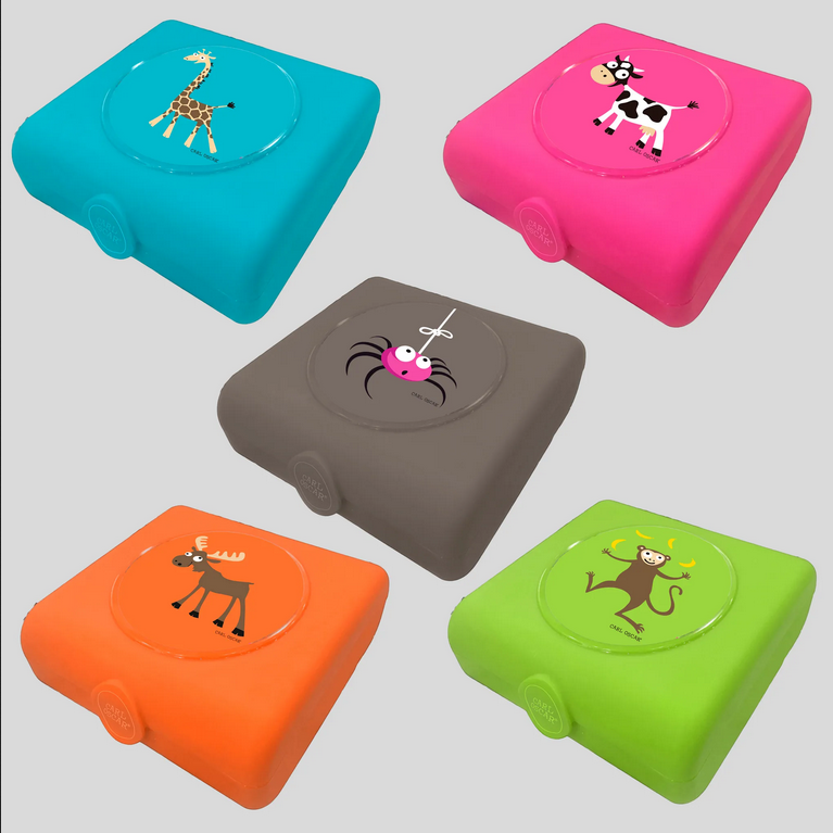 Kids Sandwich Box / Broodtrommel Giraffe Blue – Carl Oscar