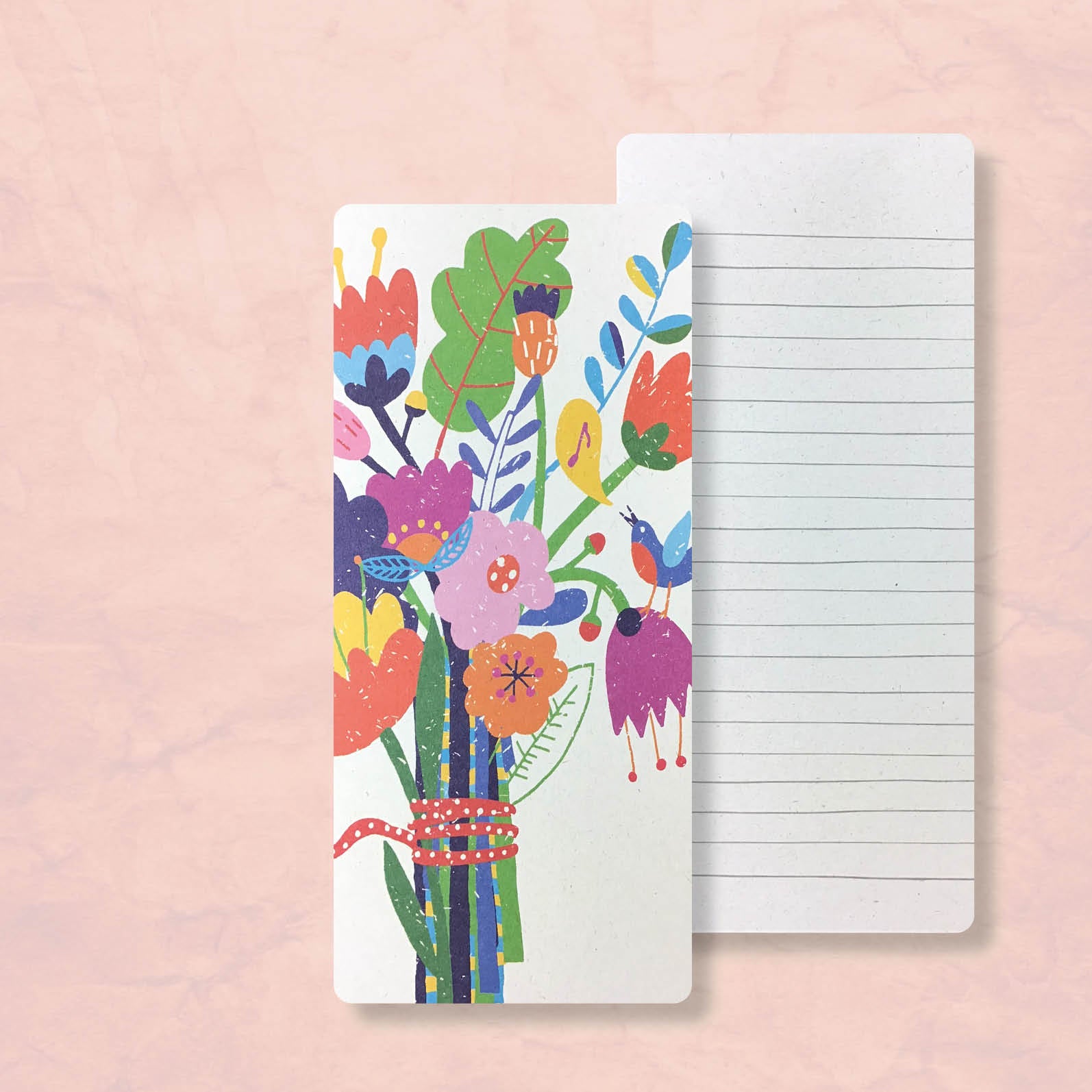 Organic Notitielijstje / to do blokje Bloemen – Zintenz Organic Cards