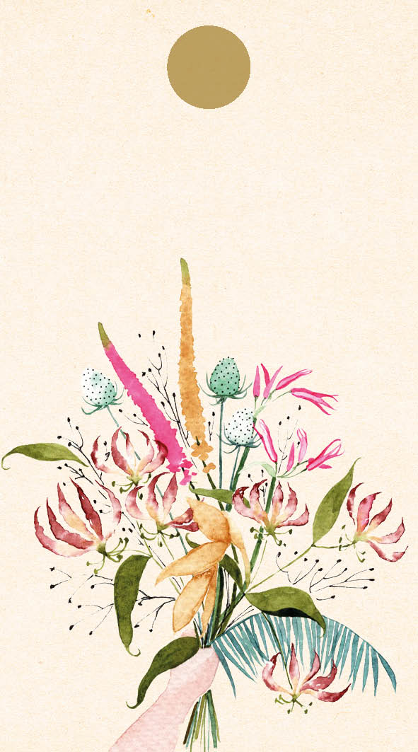 Geschenkkaartje / Gift Tag Bosje Bloemen – Zintenz Organic Cards