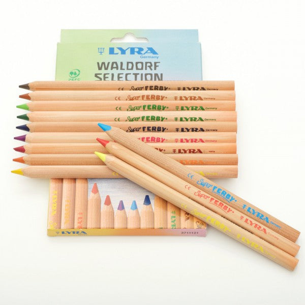 Kleurpotloden Super Ferby Waldorf Selection - driekant (12 st.) - Lyra