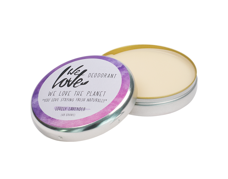 Natuurlijke deodorant blikje Lovely Lavender – We Love The Planet