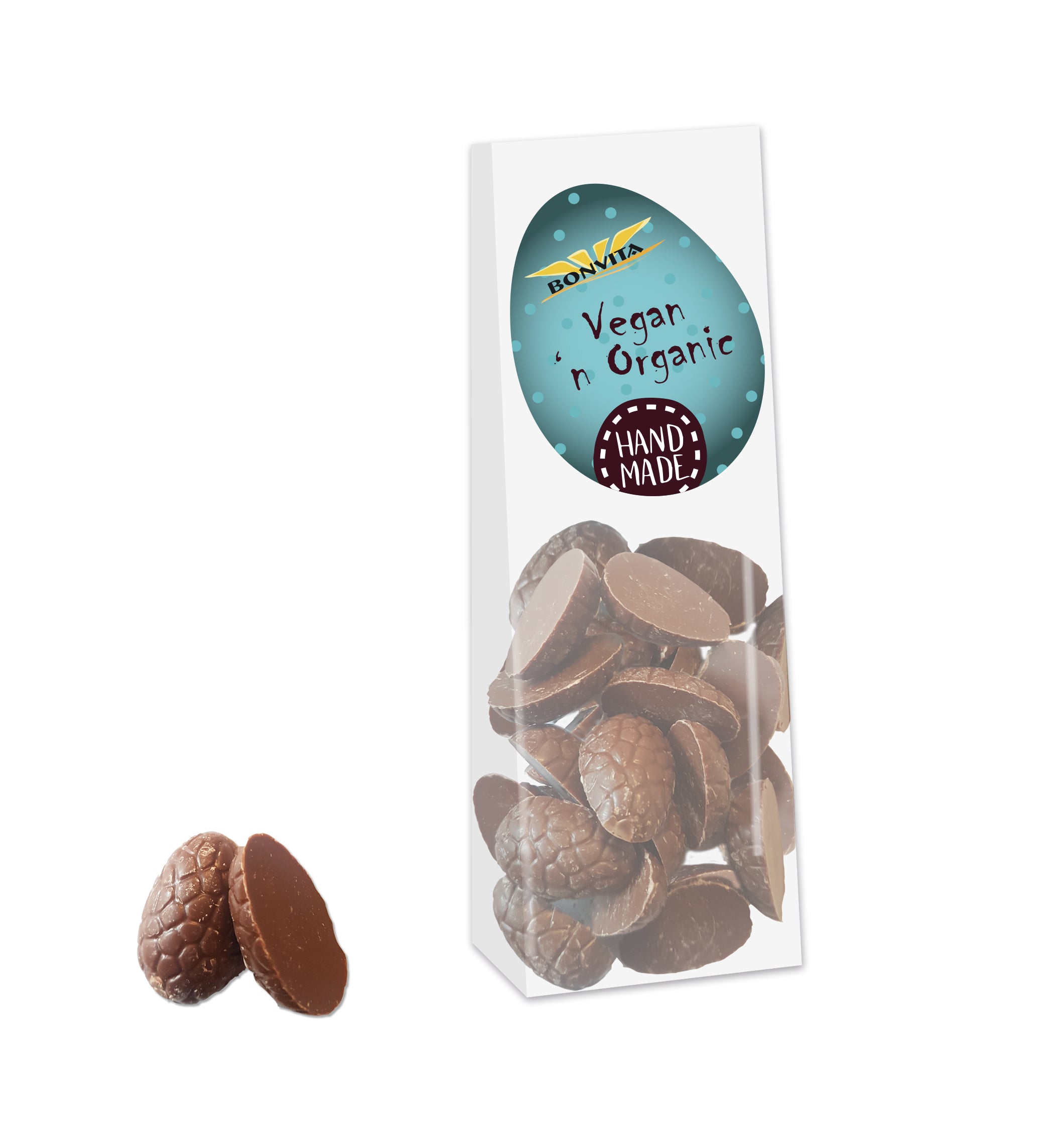 Bio Halve paaseieren praline (Glutenvrij & Vegan) - Bonvita