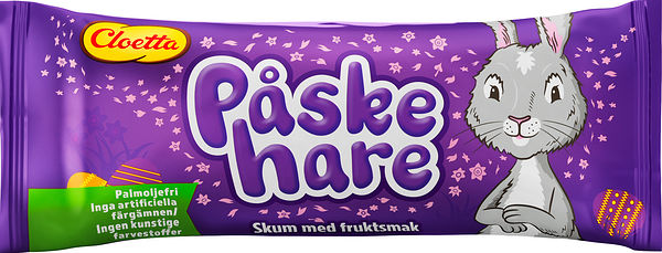 Paashaasschuim / Påskehare singelpack 22 gr - Cloetta