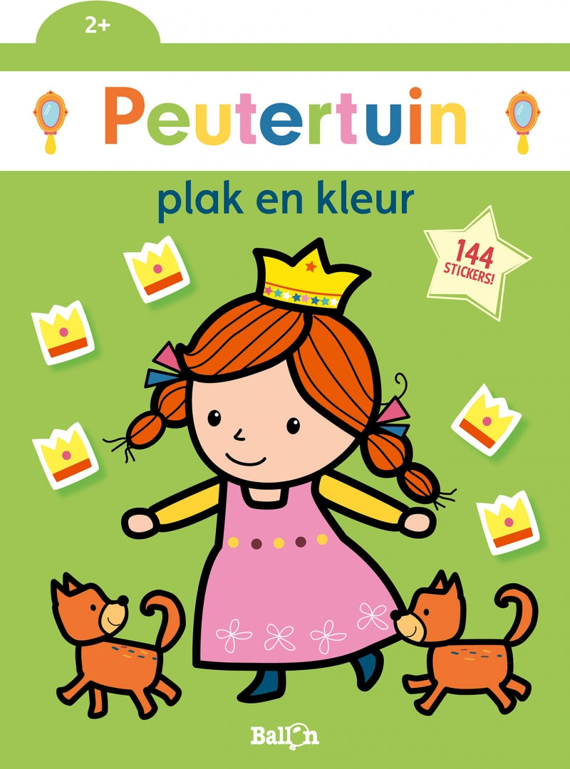 Peutertuin - plak en kleur prinses - Ballon