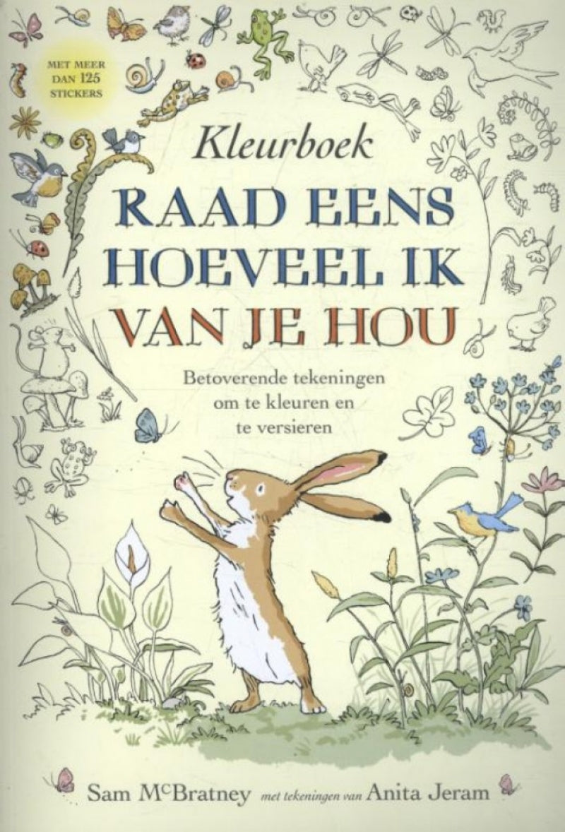 Kleurboek Raad eens hoeveel ik van je hou - Sam McBratney
