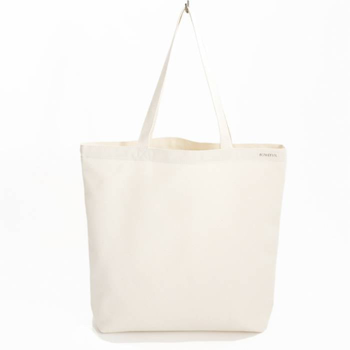 Canvas shopper ET logo natural white – Bo Weevil