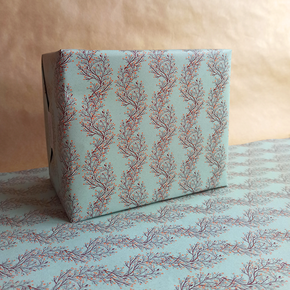 Pakpapier geaquarelleerde takjes - Landbouwafval (Paperwise) – Silly Goose