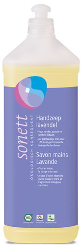 Sonett handzeep Lavendel met bloemige lavendelgeur in handige navul verpakking