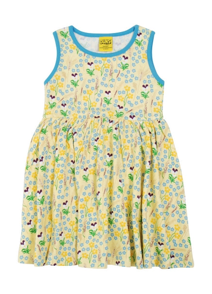 Jurk / Sleeveless Dress w Gathered Skirt Meadow Yellow - Duns Sweden