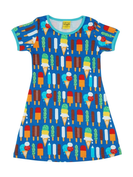 Jurk / Short Sleeve Dress Ice Cream Blue - Duns Sweden