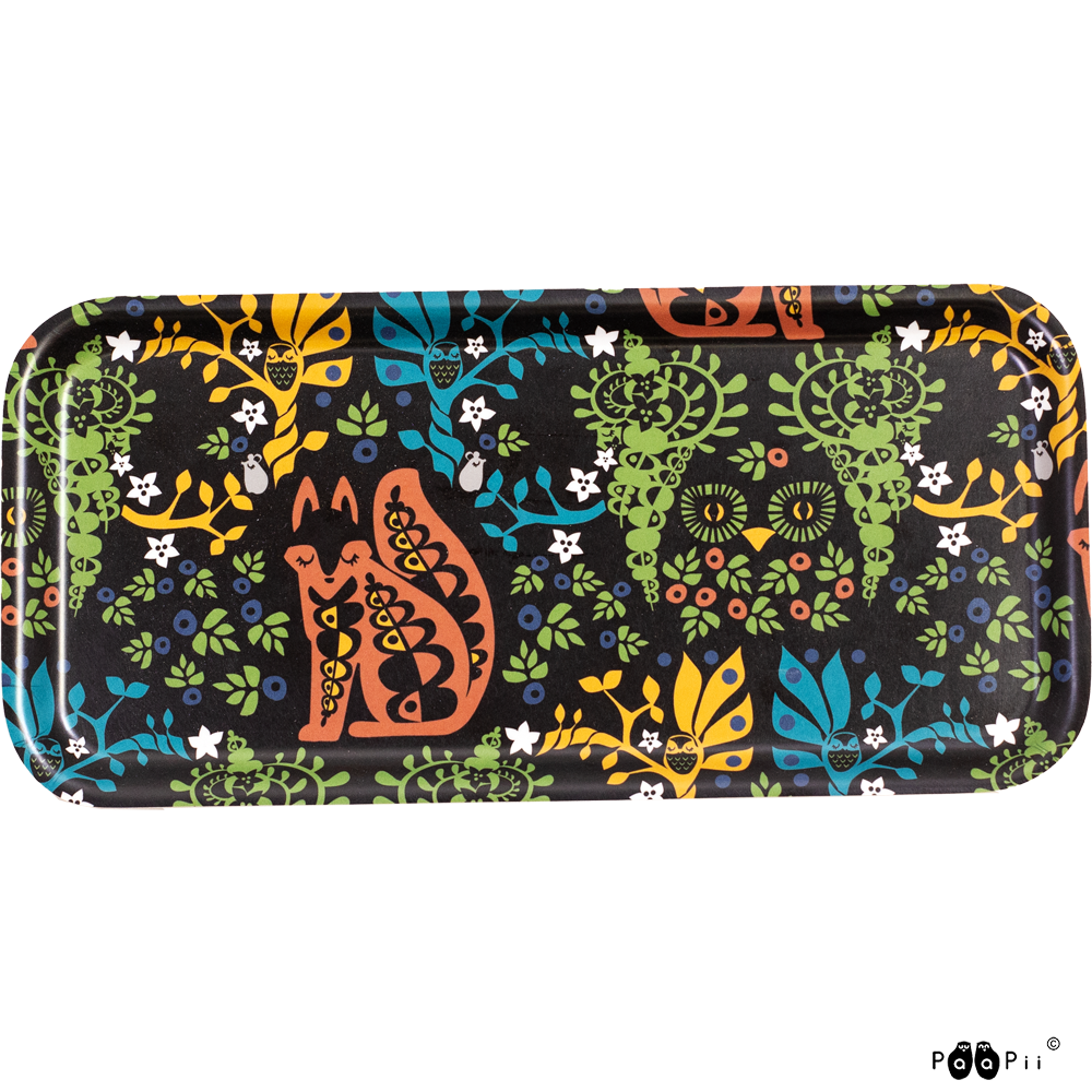 Dienblad / TRAY Mielikki folklore Monivärinen 27x13cm – Paapii Design