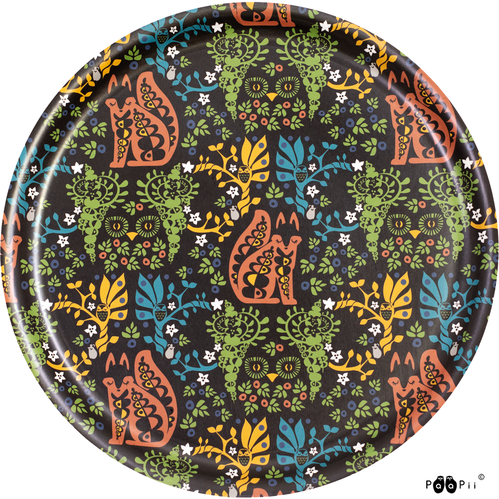 Dienblad / TRAY Mielikki folklore Monivärinen 35cm – Paapii Design