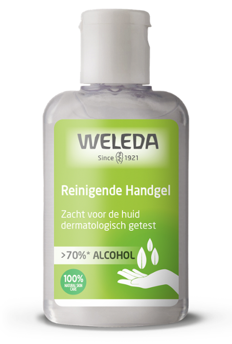 Reinigende Handgel >70% alcohol 80 ml – Weleda