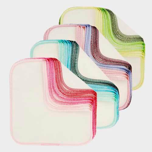 Wasbare doekjes 12 st. verschillende kleuropties – ImseVimse