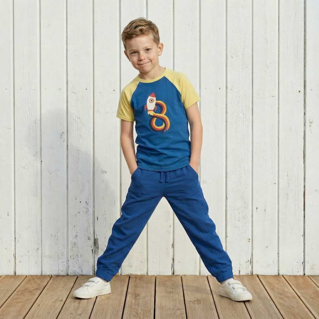 biologische kinder broeken comfortabel spelen Scandinavisch