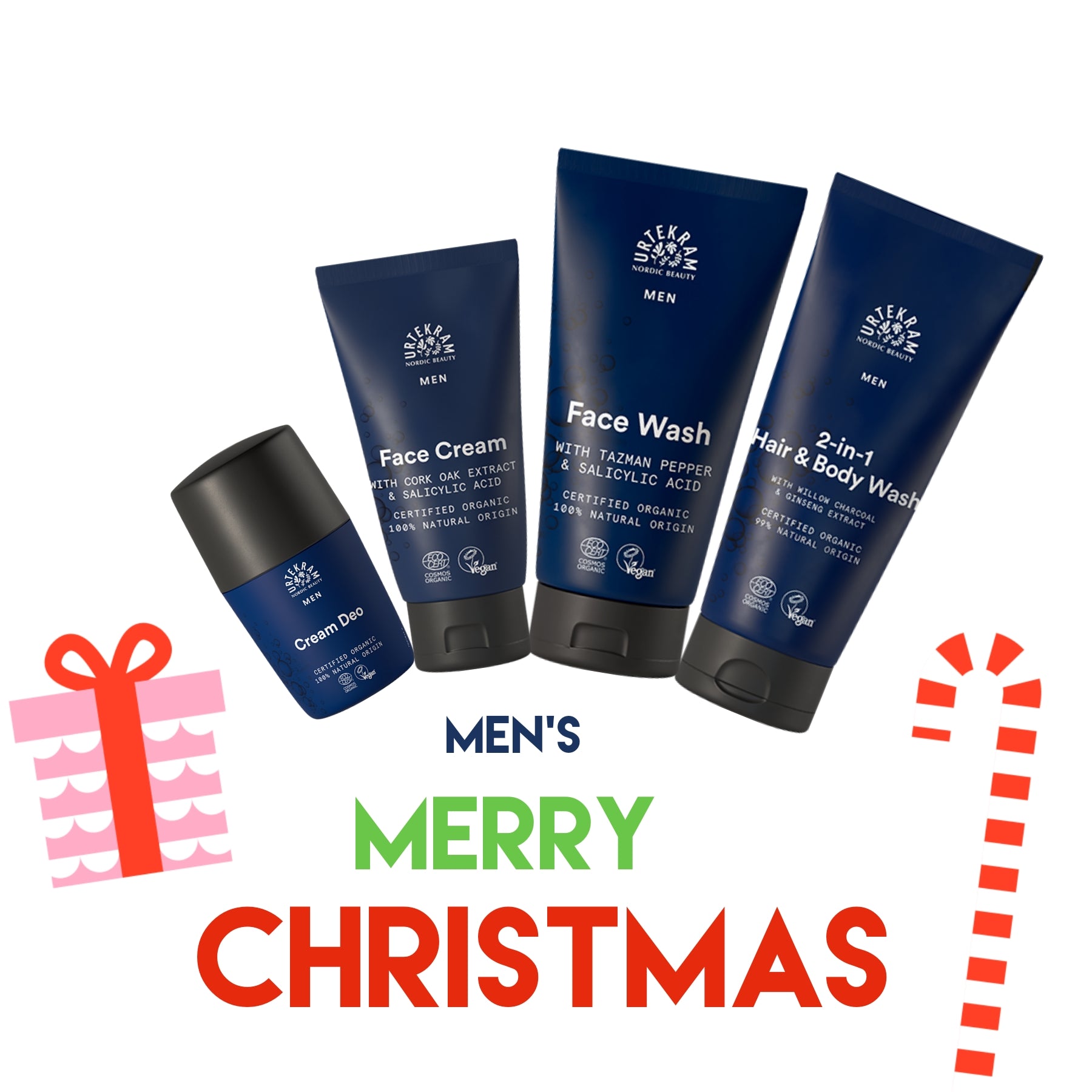 Men Christmas Giftset 4 stuks - Urtekram