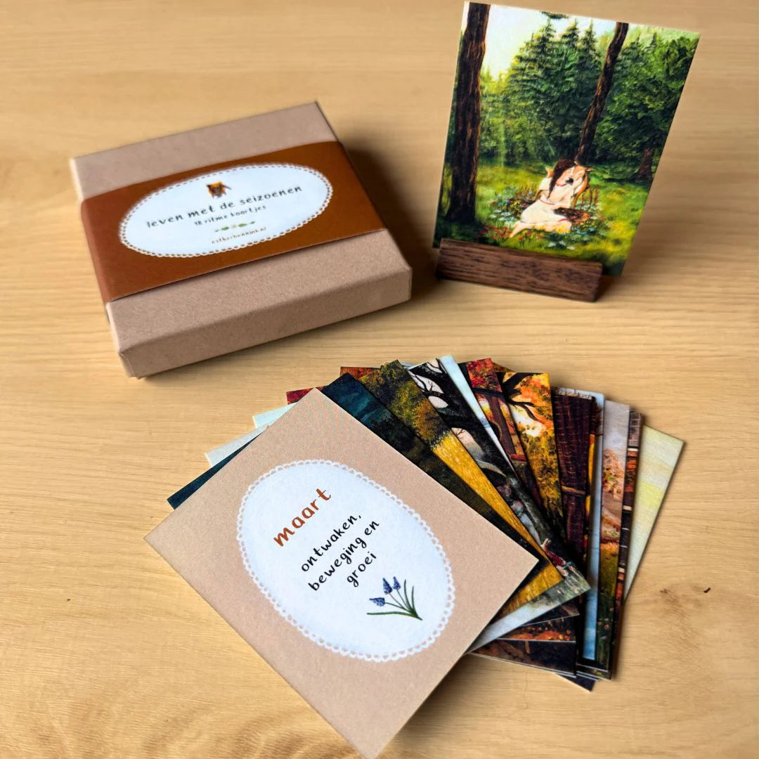 Ritmekaartjes "Leven met de Seizoenen" - Illustrator under a Blankie