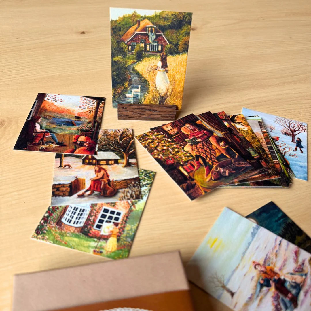 Ritmekaartjes "Leven met de Seizoenen" - Illustrator under a Blankie